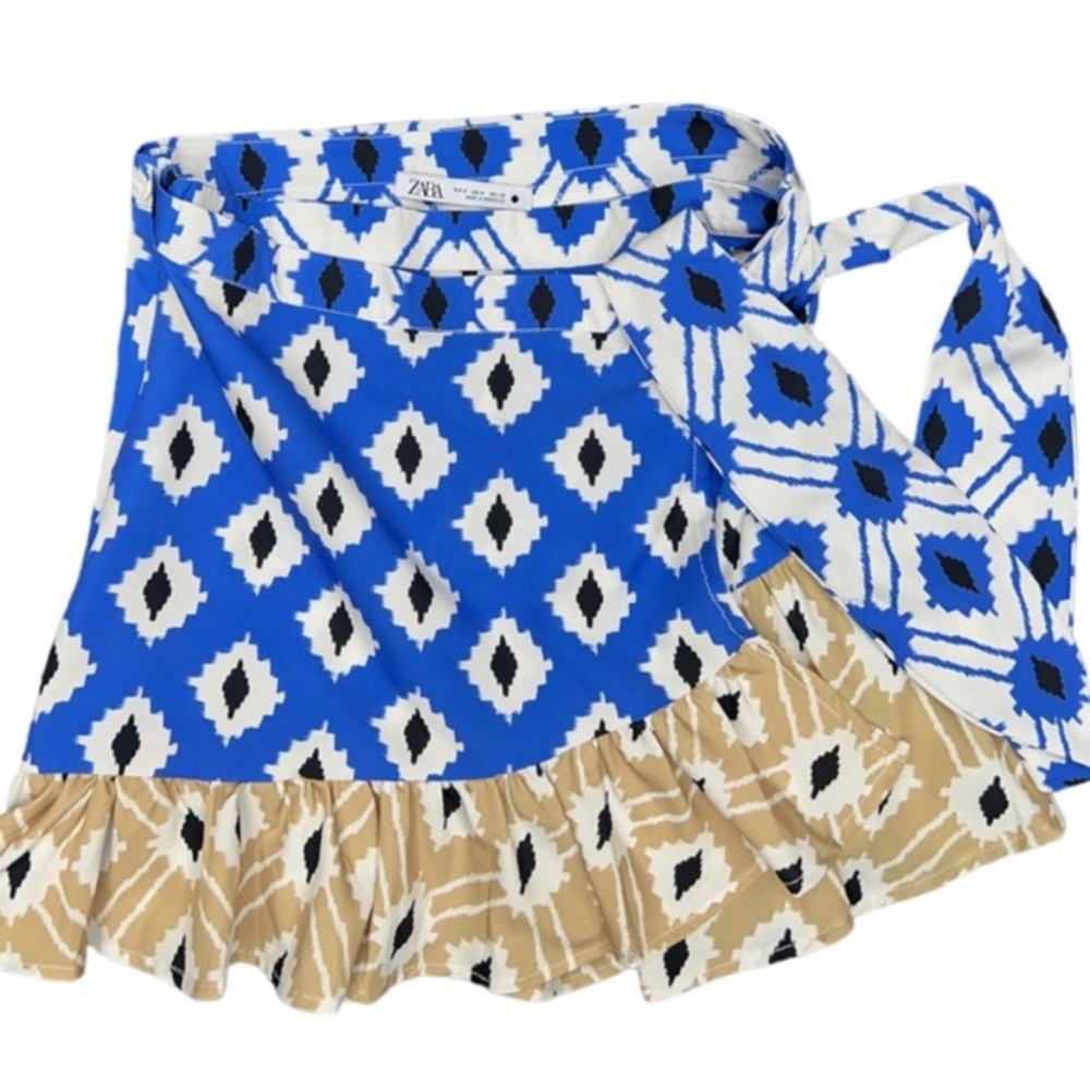 Zara Astrid Ruffle Wrap Skirt